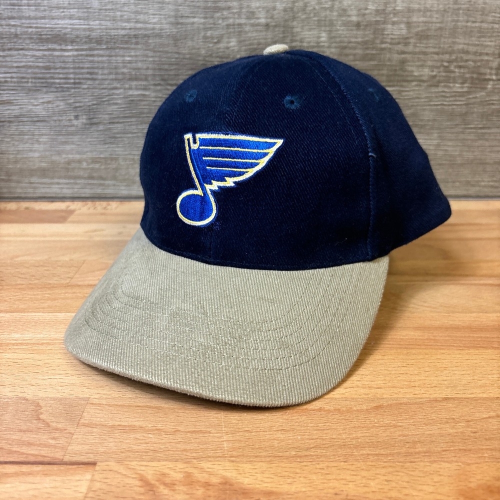 Vintage‎ St Louis Blues Hat Cap Strap Back Blue NHL Hockey